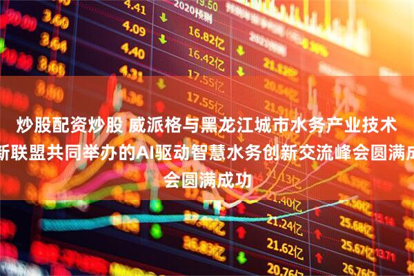炒股配资炒股 威派格与黑龙江城市水务产业技术创新联盟共同举办的AI驱动智慧水务创新交流峰会圆满成功