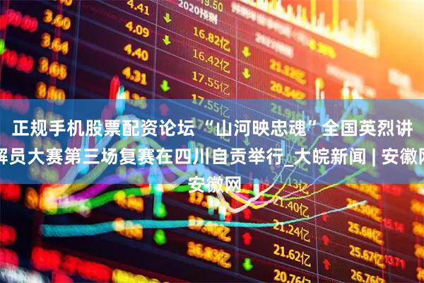 正规手机股票配资论坛 “山河映忠魂”全国英烈讲解员大赛第三场复赛在四川自贡举行_大皖新闻 | 安徽网